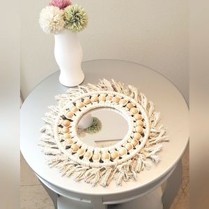 1 PC Handmade Boho Decorative Mirror